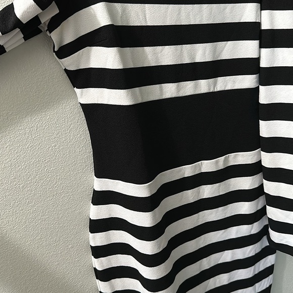 Black & White Fitted Dress - Picture 4 of 7